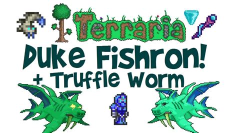 Terraria Duke Fishron Guide + EASY Truffle Worm Farm! (Drops, .